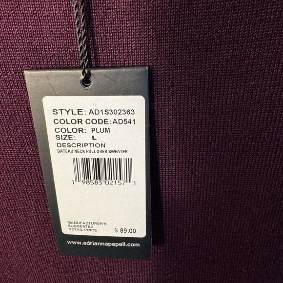Adrianna Papell Sweater NWT - Picture 6 of 9